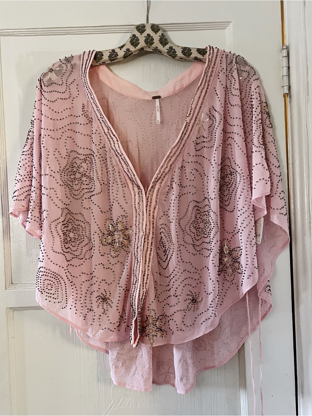 Free People - Desert Nights Embellished Cape Top - Picture 4 of 6
